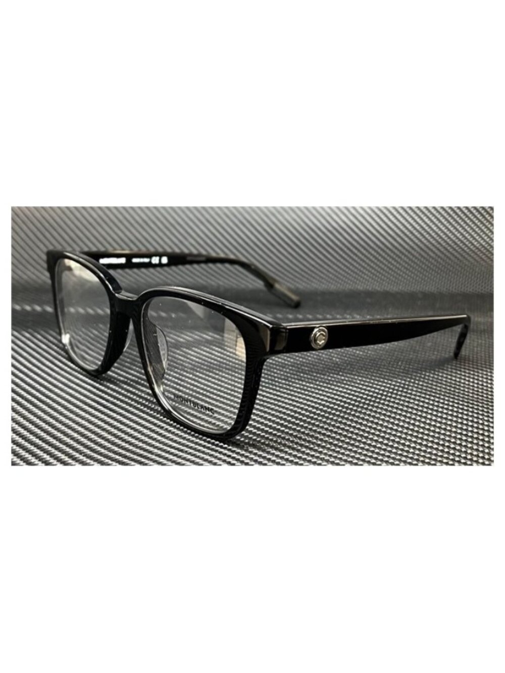 New Mont Blanc Men  Shiny Black Eyeglasses  56- 19- 150